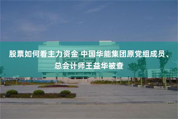股票如何看主力资金 中国华能集团原党组成员、总会计师王益华被查