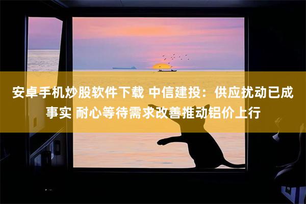 安卓手机炒股软件下载 中信建投：供应扰动已成事实 耐心等待需求改善推动铝价上行