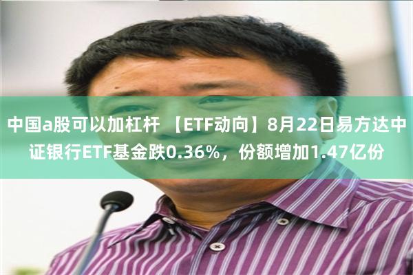 中国a股可以加杠杆 【ETF动向】8月22日易方达中证银行ETF基金跌0.36%，份额增加1.47亿份
