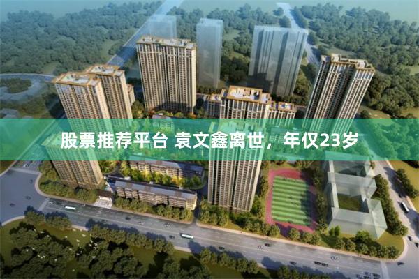 股票推荐平台 袁文鑫离世，年仅23岁