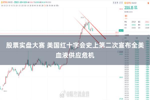股票实盘大赛 美国红十字会史上第二次宣布全美血液供应危机