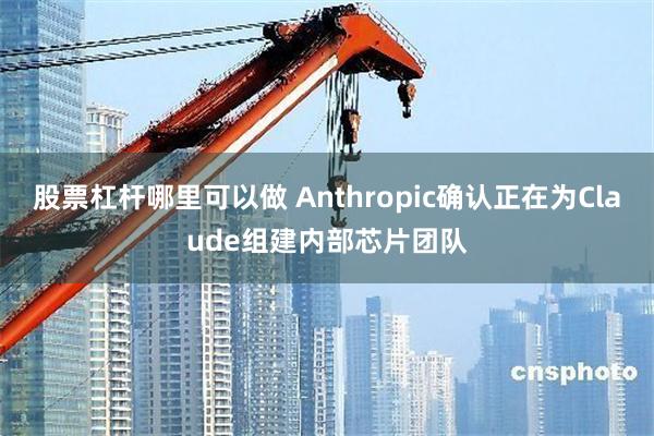股票杠杆哪里可以做 Anthropic确认正在为Claude组建内部芯片团队