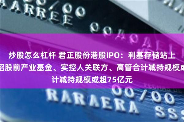 炒股怎么杠杆 君正股份港股IPO：利基存储站上景气高点 招股前产业基金、实控人关联方、高管合计减持规模或超75亿元