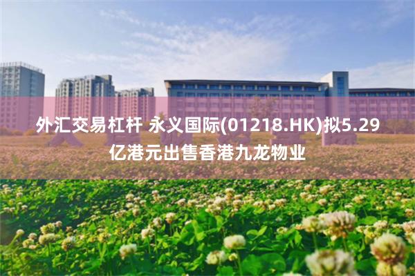 外汇交易杠杆 永义国际(01218.HK)拟5.29亿港元出售香港九龙物业