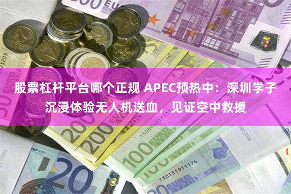 股票杠杆平台哪个正规 APEC预热中：深圳学子沉浸体验无人机送血，见证空中救援