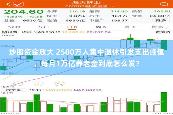 炒股资金放大 2500万人集中退休引发支出峰值，每月1万亿养老金到底怎么发？