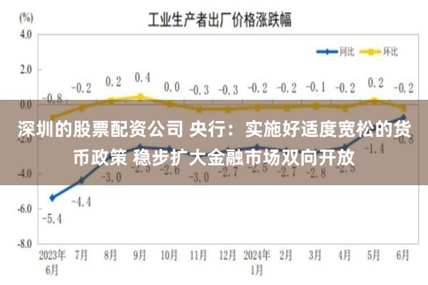 深圳的股票配资公司 央行：实施好适度宽松的货币政策 稳步扩大金融市场双向开放